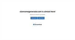 Desktop Screenshot of clannamegenerator.com