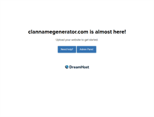 Tablet Screenshot of clannamegenerator.com